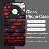 Colorful Brick Texture Printed Tempered Glass Phone Case for Xiaomi 15 Pro+ 14 Ultra 14T 13 12 11 Lite 10 11T PRO 5G Back Covers