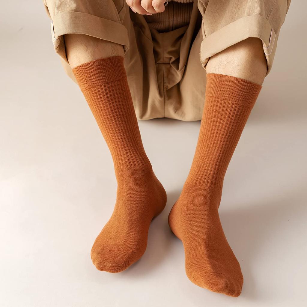 DAMILY Casual Athletic Socks for and Sizes Stylish Colorful Sock Crew Day Sizes Men's Spring, Autumn, Winter, 27-29cm, Socks, 7-Pair Set, Cotton,