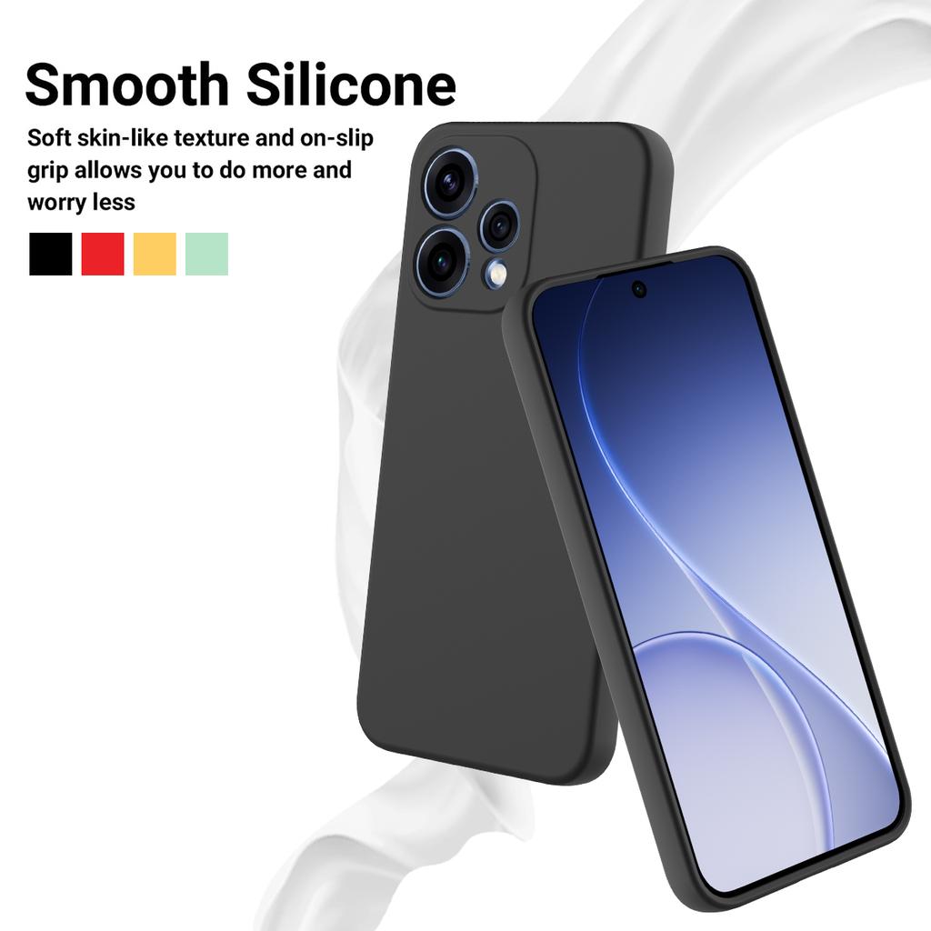 Dla Oppo Reno15c 5G (Chiny)/Oppo Reno15 5G (Światowy) Płynne silikonowe etui na telefon z paskiem na rękę