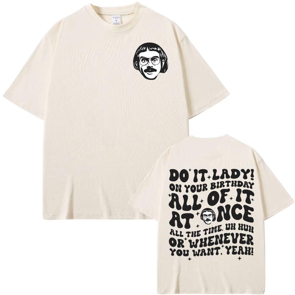 2025-26 Летняя Жаркая Распродажа Забавная Мем Сделай Это Леди Чит Футболка Женская Футболка для Расширения Прав и Возможностей Супер Винтажная Мужская Хлопковая Футболка S