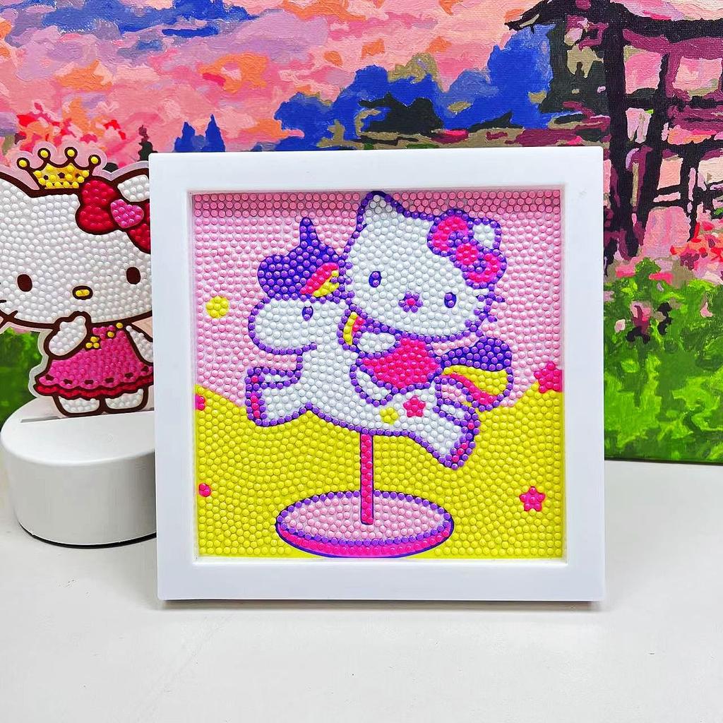 Free Shipping/Cartoon Diamond Painting Children'S Gift Handmade Cross Stitch Framed Diy Bedroom Sticker