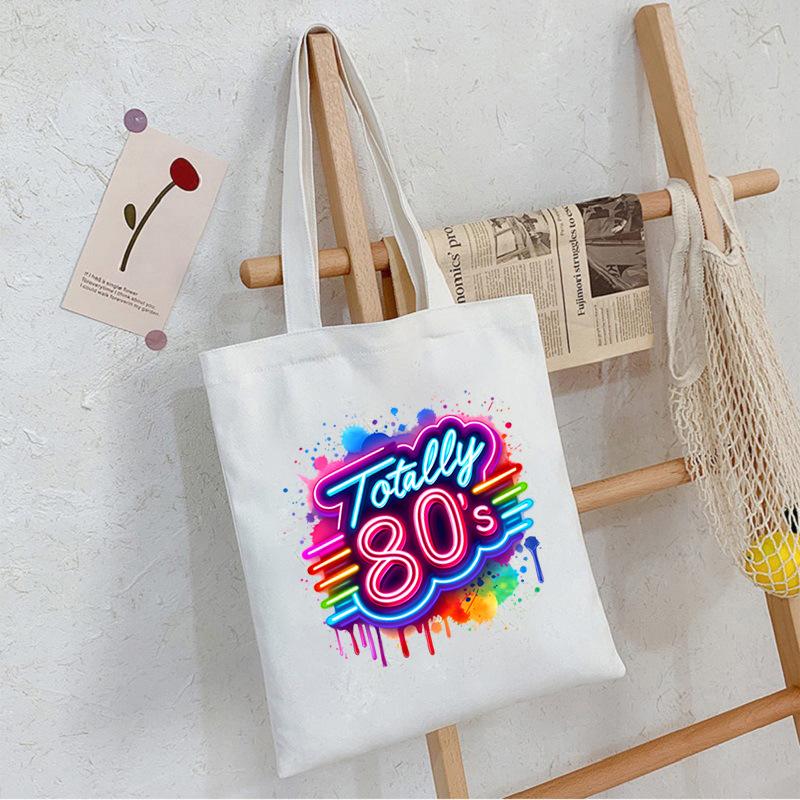 Módní trend I Love The 80s Tištěná Přenosná Taška přes Rameno pro dojíždění Ležérní Jednoduchá Taška