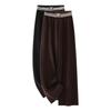 Women's High-Waist Coffee Wide-Leg Pants – Spring Loose, Straight, Solid Color, Versatile, Slimming Casual Wear