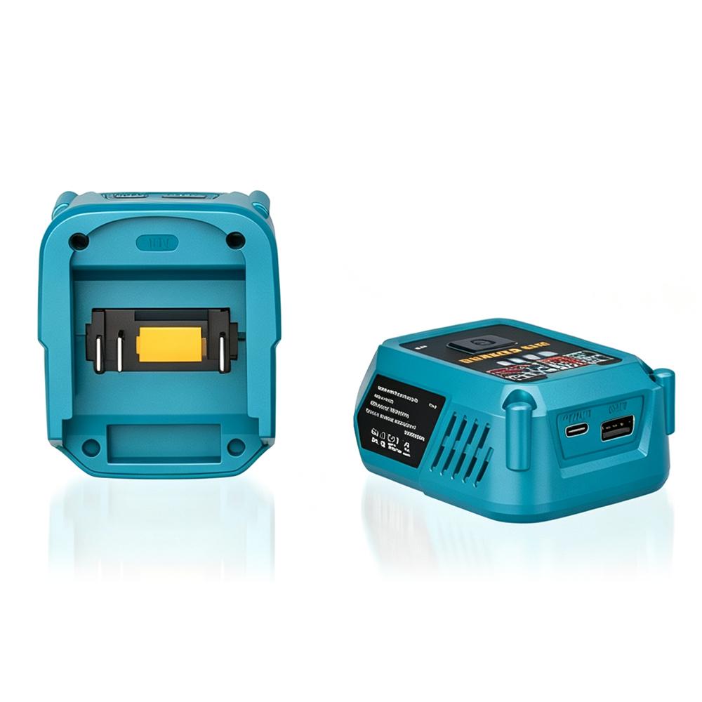 1 In1 111W Battery Charger Power Adapter Compatible for Makita/Dewalt/Milawukee/Bosch Battery with USB-A/C for Phones Tablets