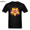 High Quality Men Tees CCCP Tshirt The Russian Communist Party Emblem Symbol T Shirt Men Flag Me