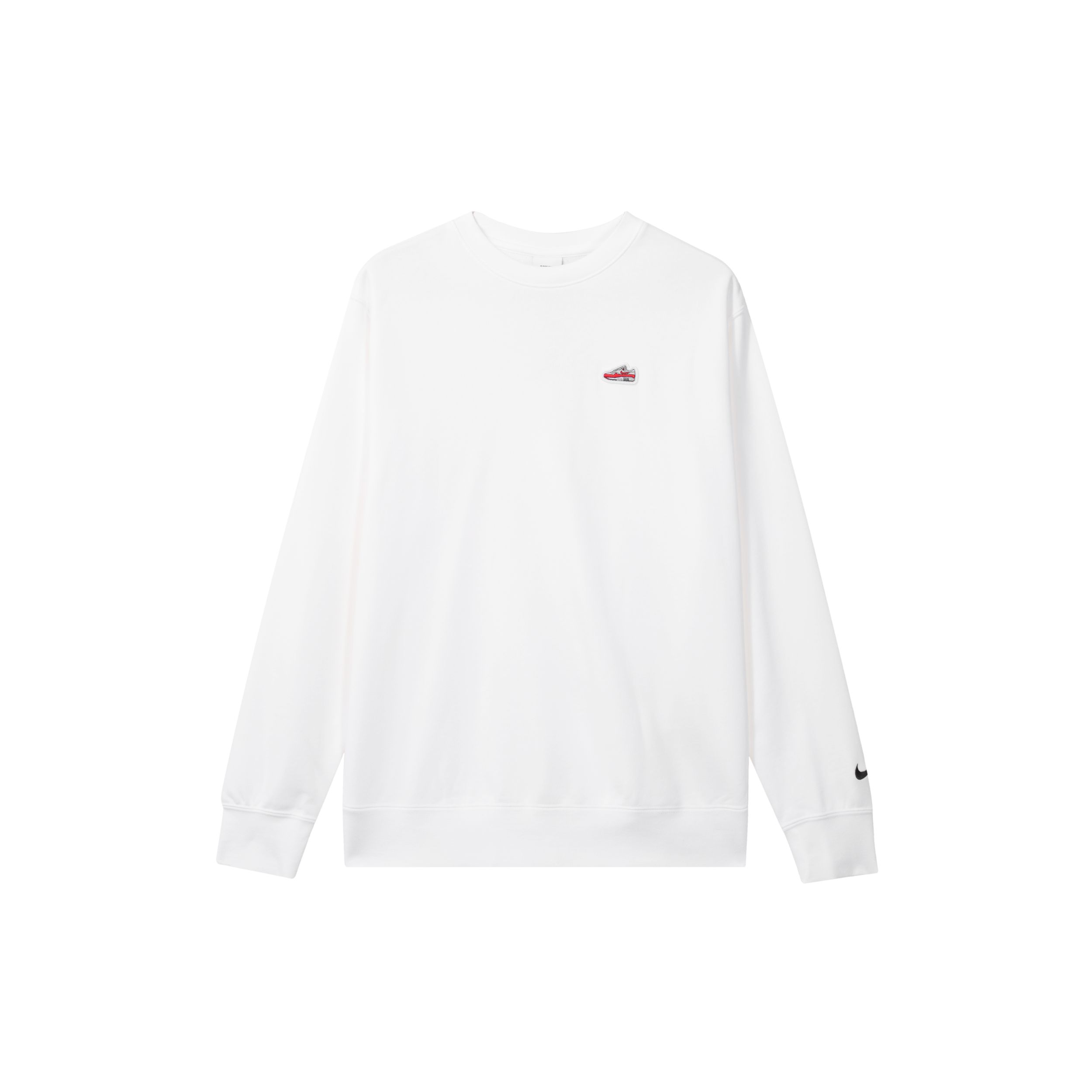 

Мужская толстовка с круглым вырезом с вышивкой логотипа Nike, белая FZ5203-100 XL