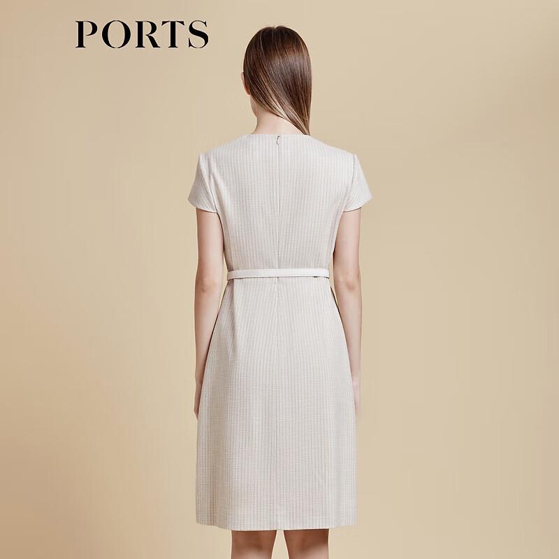 PORTS Women's Short Sleeve V-Neck Knit Midi Dress