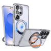 360°Rotation Stand TPU For Magsafe PC Case for Samsung Galaxy S26 Ultra Plus S25 S24 ultra plus FE S25 Edge Metal Bracket Cover