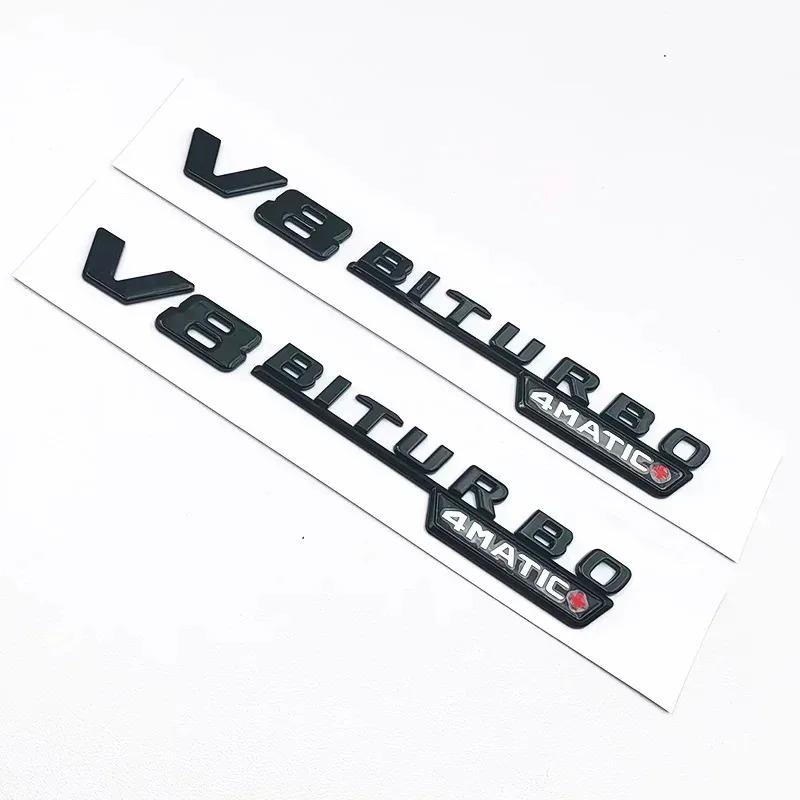 3D ABS Černé GLC63S Logo Písmena V8 BITURBO 4MATIC Znak Samolepka Hvězda na Zadní Část Auta Kufr Znak AMG Pro Mercedes Benz GLC AMG X253