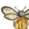 Women Brooch Sparkling Rhinestones Bee Shape Lapel Pin Suits Coats Bags Scarves Badge Versatile Accessory