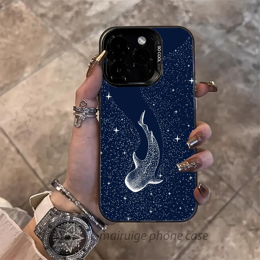 Whale In Deep Sea Mobile Phone Case Anti-fingerprint Phonecase for IPhone 18 16 15 14 13 12 11 Pro/Max/Plus Shock-proof Rear Cover