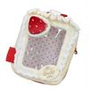 1Pcs Cute Storage Pouch Strawberry Cake Baby Bun Display Bag With Clear Window & Heart Keychain Charm For Anime Kpop Merch Decor