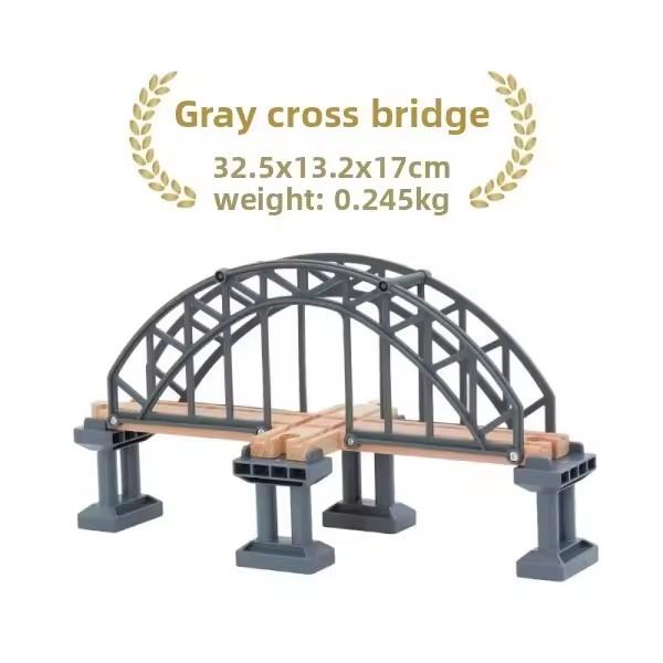 All Kinds Wooden Bridge Wooden Train Track Accessories Suspension Bridge fit for Brand Wooden Railway Tracks Toys for Children