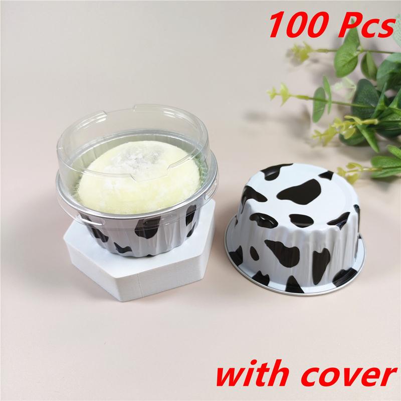 Foil Cake Mold Lightweight Molded Disposable Baking Tray Heat-Resistant Aluminum Foil Tin Cup For Kitchen Essentials