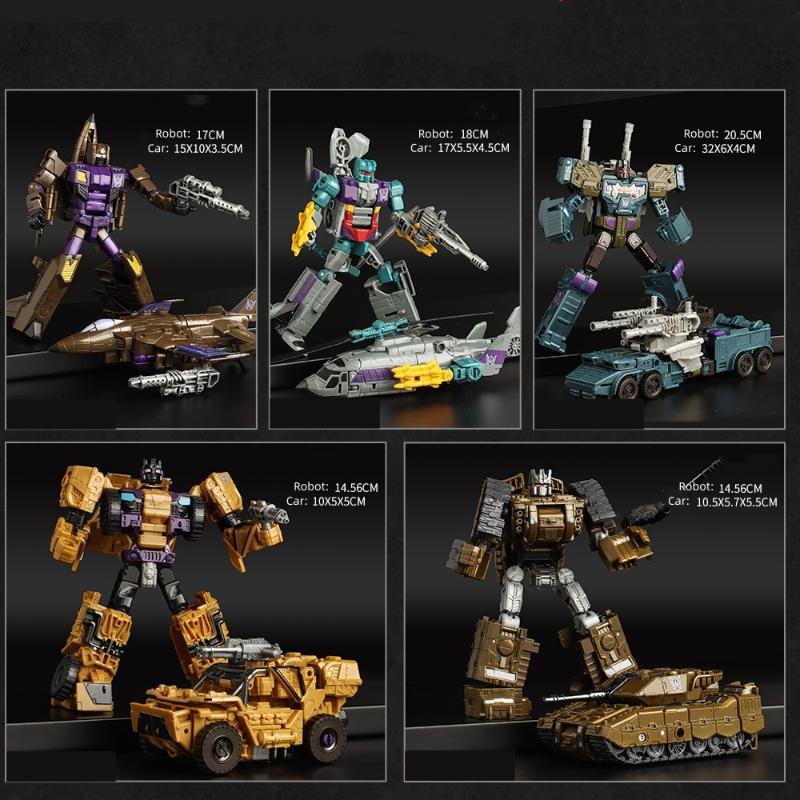 HAIZHIXING NEUESTE 5-in-1 Transformation Klassisches Devastator Modell Spielzeug G1 Roboter Auto Flugzeug Panzer Modell Anime Actionfigur Kinder
