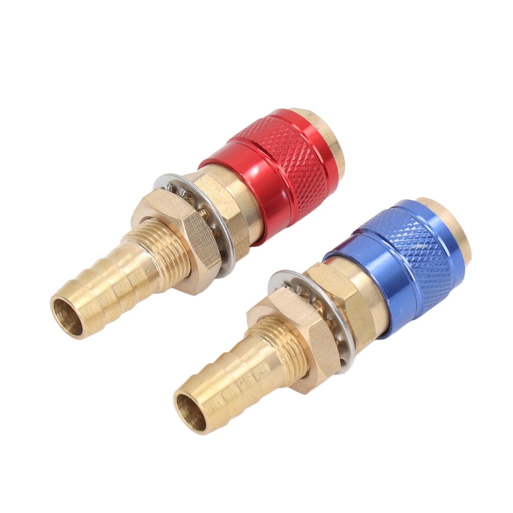 Water Cooled Gas Adapter Portable Brass Quick Connector with Plug for PTA DB MIG TIG Welding Torch