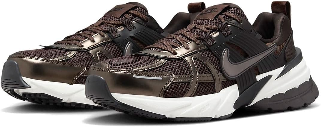 

NIKE V2K Run Бархатный Коричневый Белый Черный Барочный Коричневый Массивные Кроссовки 30.0см