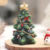 Mini Christmas Tree Tabletop Decor Miniature Xmas Tree Christmas Stockings Canes Bow Decorated Holiday Tree for Home Winter Party