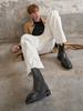 Blanc Sur Blanc [Men] Lyon Ankle Boots Black