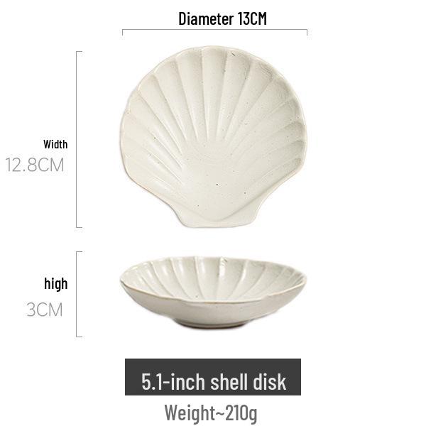 Japanese Handmade Wabi-Sabi Style Retro Pottery Salad and Dessert Plate