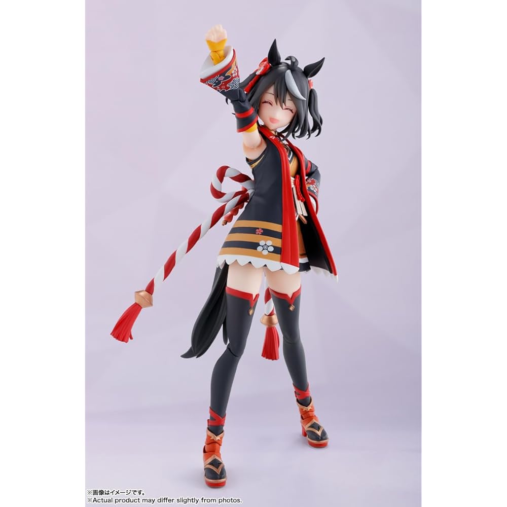 TAMASHII NATIONS S.H. Figuarts Uma Musume Pretty Derby Kitasan Black 140mm PVC ABS Painted Action Figure