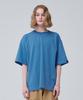 Moz Moz Oversized Double-Sided Short Sleeve T-Shirt_Blue