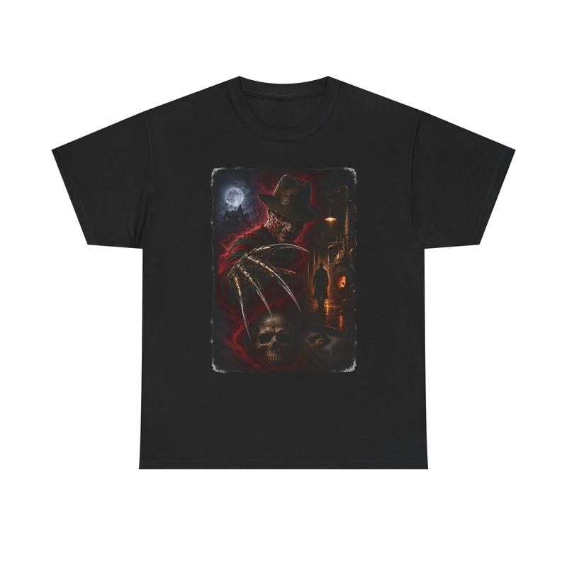 Freddy Krueger Nightmare Horror Tee | Vintage Slasher Movie Unisex T-Shirt Graphic Tee XXXL