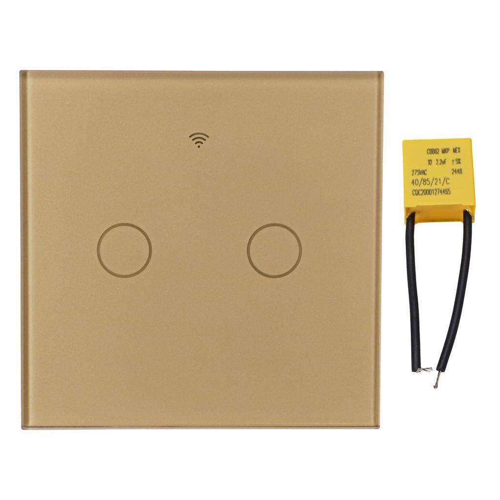For Alexa Voice Control Switch WiFi Touch Switch Home Automation Control 86*86*35mm Energy Efficient Light Switch Energy Saving