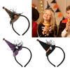 Halloween Witch Hat Hair Hoops Festive Headwear Cosplay Headpieces Party Costume Headband For Kids And Ladies