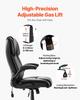 Executive Chair High Back Desk Chair Flip-up Armrests Lumbar Support Black