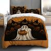 Duvet Cover Printed With Christmas Decoration Super Soft Brushed Microfiber Double Bed Comfortable Set With Zipper Closure And 2 Pillowcases