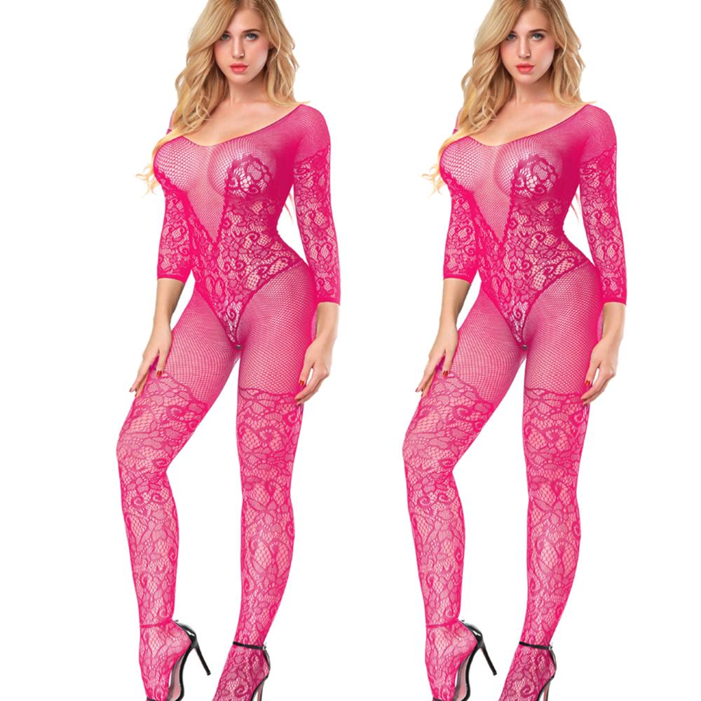 Sexy Body Stocking Lingerie Bodysuit Underwear Tight Sexy Transparent Women Intimates Hose Black Mesh Bodystocking Nightwear