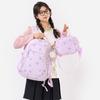 New Kitten Pattern Junior High School School Bag Girl Two Piece Set Elementary School Middle School Students Backpack Large Capacity