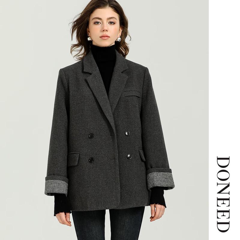 DONEED Women's Fashion V-Neck Slimming Down Blazer