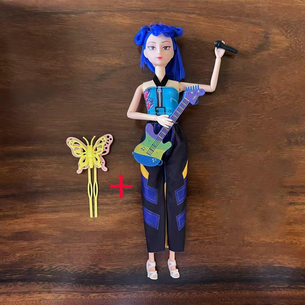 K-Pop Demon Hunters Anime Kpop Girl Group Cartoon Rumi Zoey Mira Action Figures Vinyl Figurines Model Dolls Girls Xmas Gift