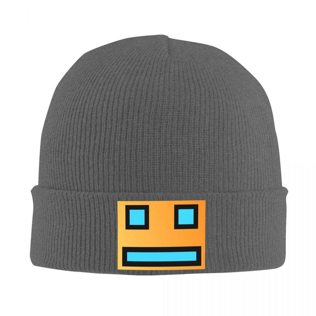 Geometry Cube Gaming Dash Warm Knitted Cap Winter Knit Bonnet Hat Skullies Beanies Hip Hop Caps for Unisex