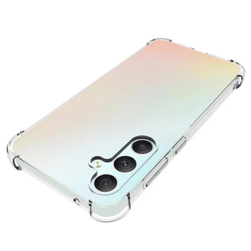 For Samsung Galaxy S23 FE Back Cover WANLONFENG TM Series 2.0mm Clear TPU Phone Case (Big Lens Hole)