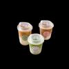 HUIWEN Disposable Coffee Cups with Lids and Stickers