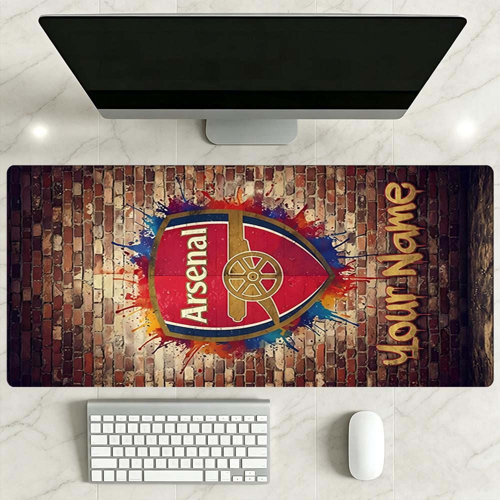 Arsenal F.c. Customized Name Mouse Pad Office Mouse Mats Computer Desk Mat Non-Slip Rubber Bottom Suitable for Office Gaming PC Laptop