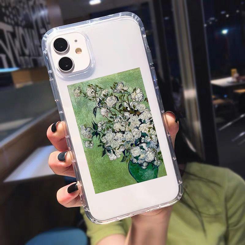Great Art Van Gogh Oil Painting Phone Case for IPhone 15 Pro Max 14 13 12 11 Pro Max 7 8 14 Plus X XR XS Shockproof Clear Cover