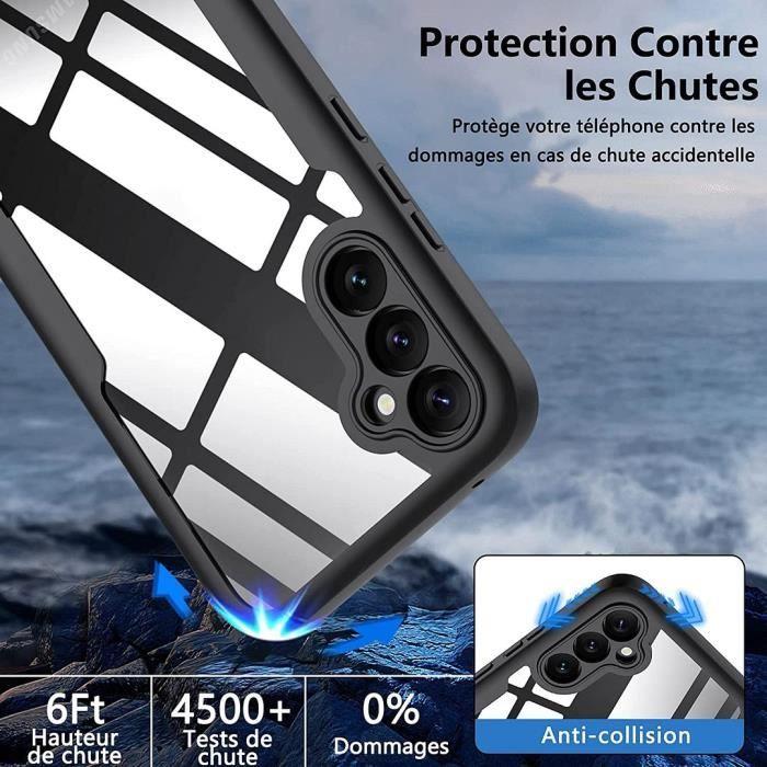 360 Protection Case - Booling - for Samsung Galaxy A34 5G - Black - Silicone - Full Protection