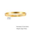 Zircon Stainless Steel Bangle Bracelet for Women, Elegant Stack Hand Wrist Sparkling Crystal Inlay, Non Tarnish Jewelry