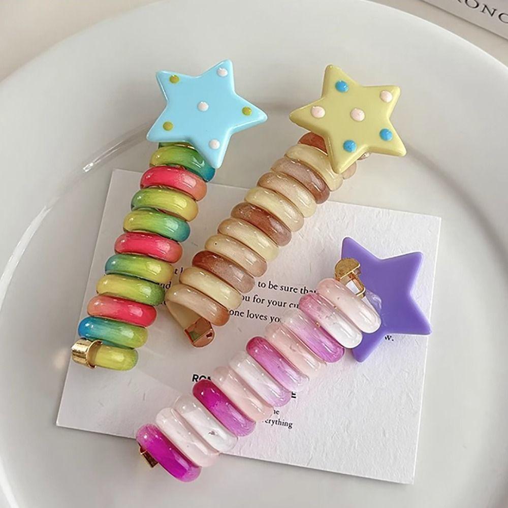 Spirálová gumička do vlasů spirálová gumička gumička do culíku módní gumička do vlasů