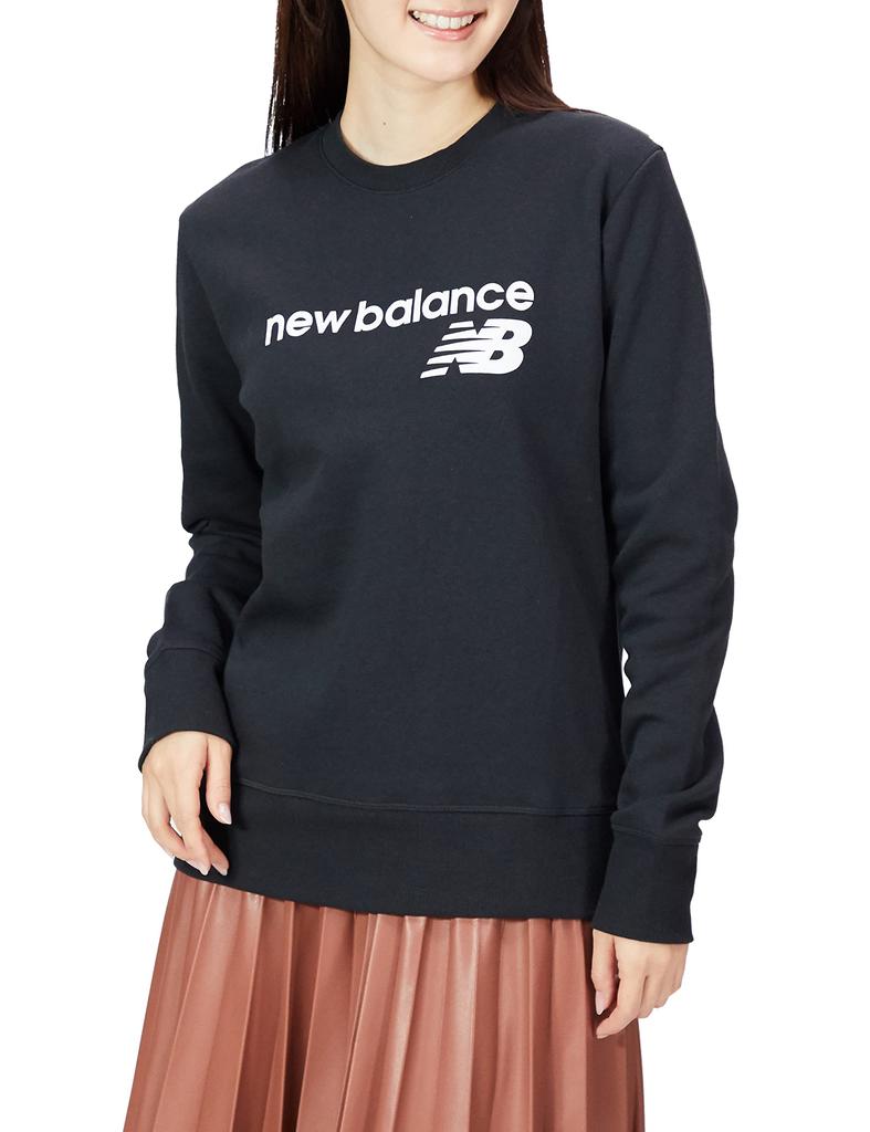 New Balance Exclusive SuperCore Core Fleece Crew WT03811 Black M co.jp Women's (BK)