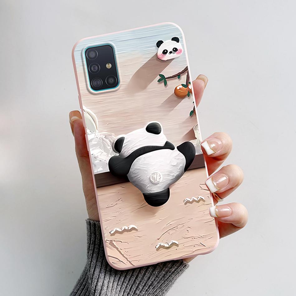 Case For Samsung A51 A71 A31 Phone Case Astronaut Liquid Silicone Full Protection Back Cover For Samsung Galaxy A 51 71 31 Capa