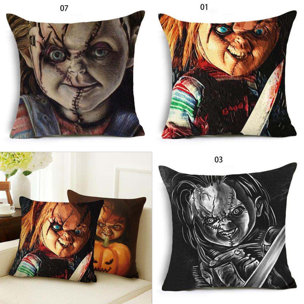 Cozy Halloween Horror Ghost Baby Pumpkin Pillowcase For Festive Sofa Decor