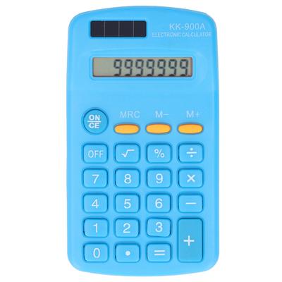 Mini Calculators Handheld 8 Digit with LCD Display Sensitive Button Solar Battery Dual Power for