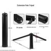 Leshe Tu DSLR Camera Tripod Stable Metal Base & Mobile Selfie Bracket