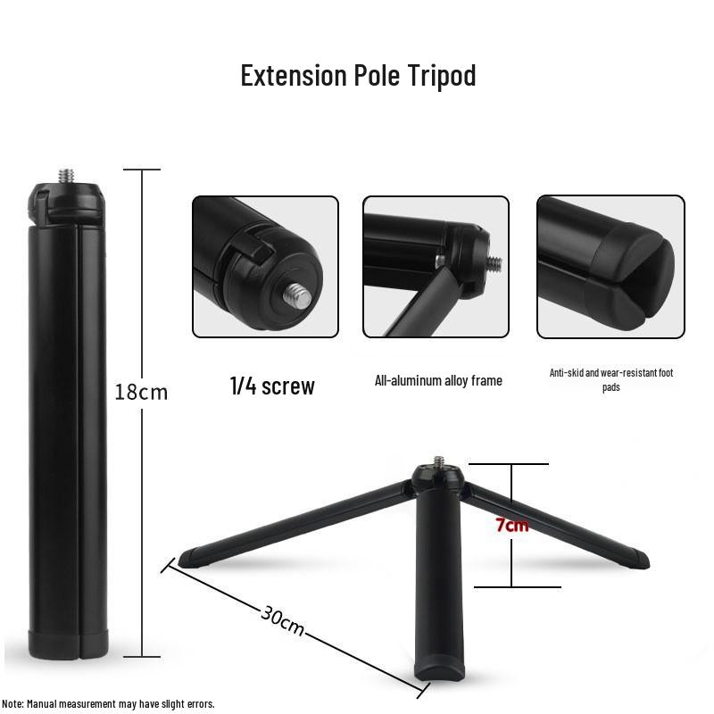 Leshe Tu DSLR Camera Tripod Stable Metal Base & Mobile Selfie Bracket