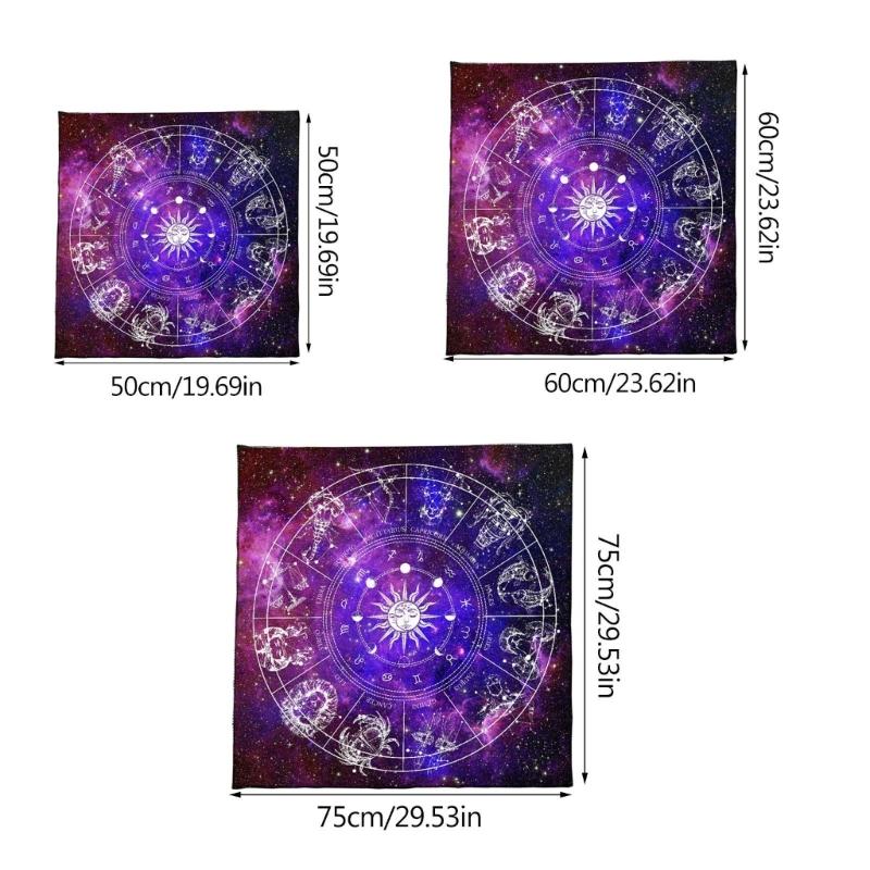 Square Flannelette Tarots Cloth Board Game Pad Astrological Pad Table Cover